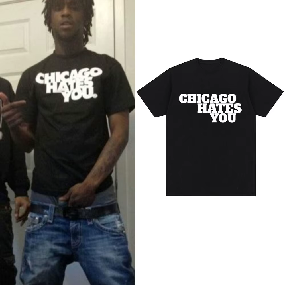 Rappeur chef Keef Chicago déteste vous même Style T-shirt hommes mode Hip Hop surdimensionné T-shirt