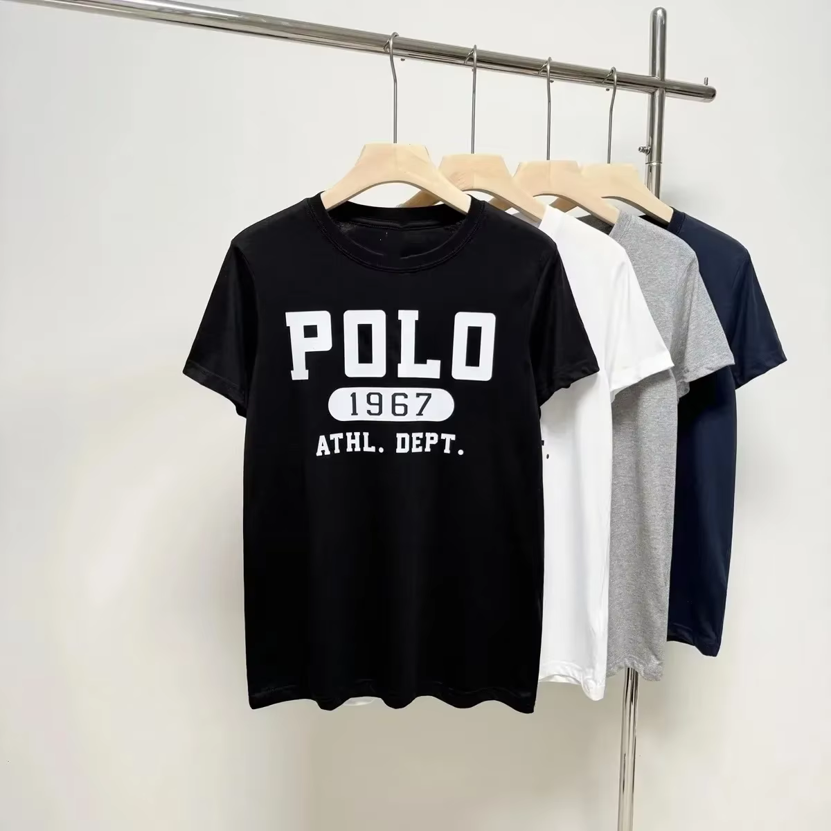 T-shirt RLauren 2026, nouveau logo Polo1967, vêtements coréens populaires, manches courtes, vêtement