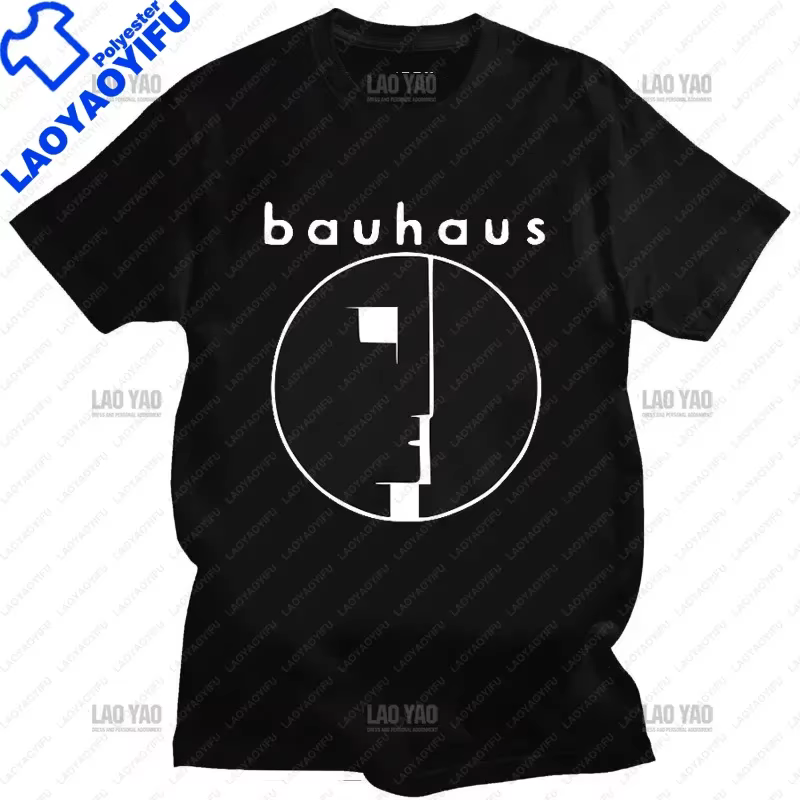 Hommes t-shirts Bauhaus Post Punk Goth Rock col rond graphique t-shirts homme chemise décontractée m