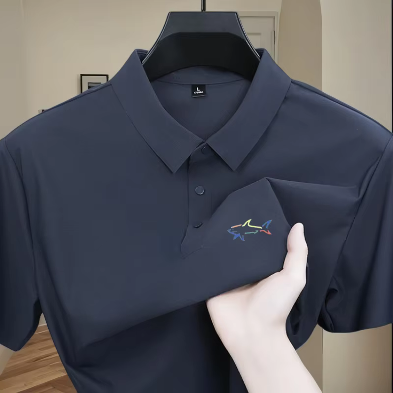 Polo homme à manches courtes, design imprimé tendance, haut d'été, nouveau, frais et respirant, coul