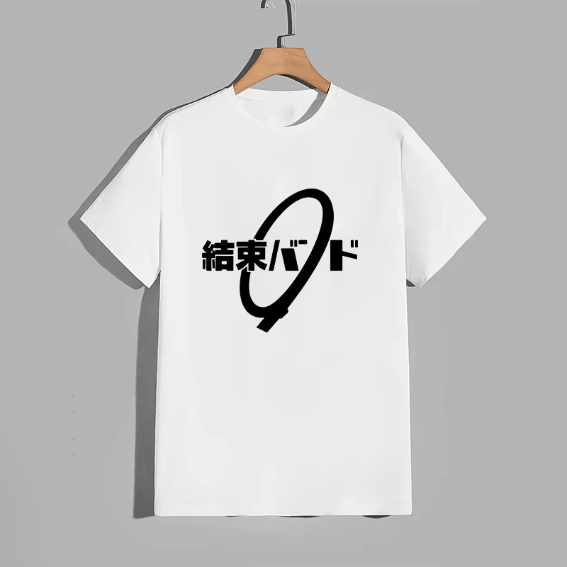 Haute qualité pur coton T-shirt Kessoku bande impression T-shirt hommes femmes quotidien décontracté