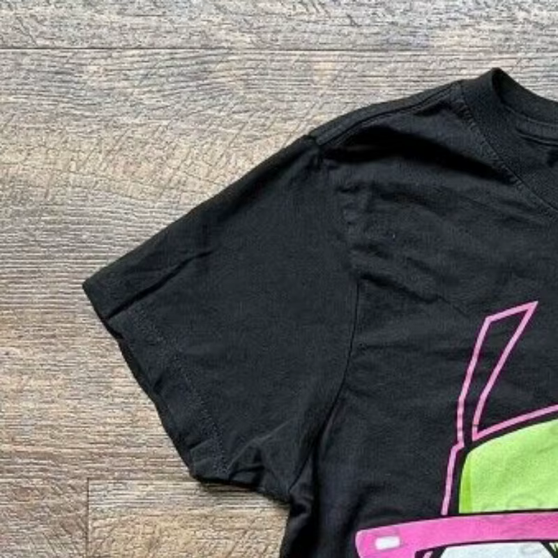 T-shirt imprimé gothique Harajuku Punk, style Y2k, manches courtes, coupe ajustée, crop top pour fem