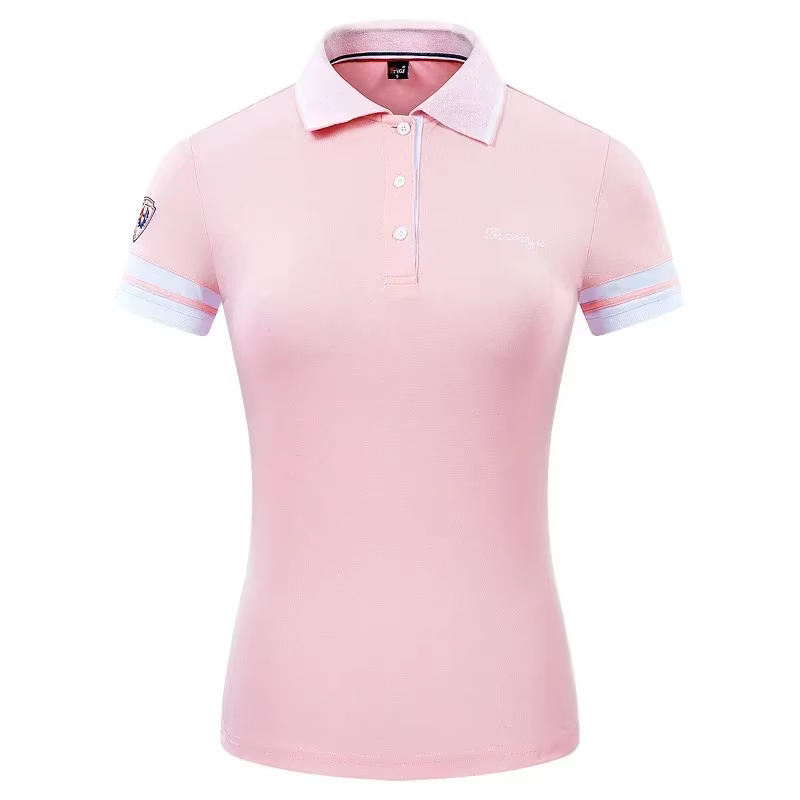 Ttygj chemise de Golf femmes été à manches courtes col rabattu polos dames respirant décontracté Gol