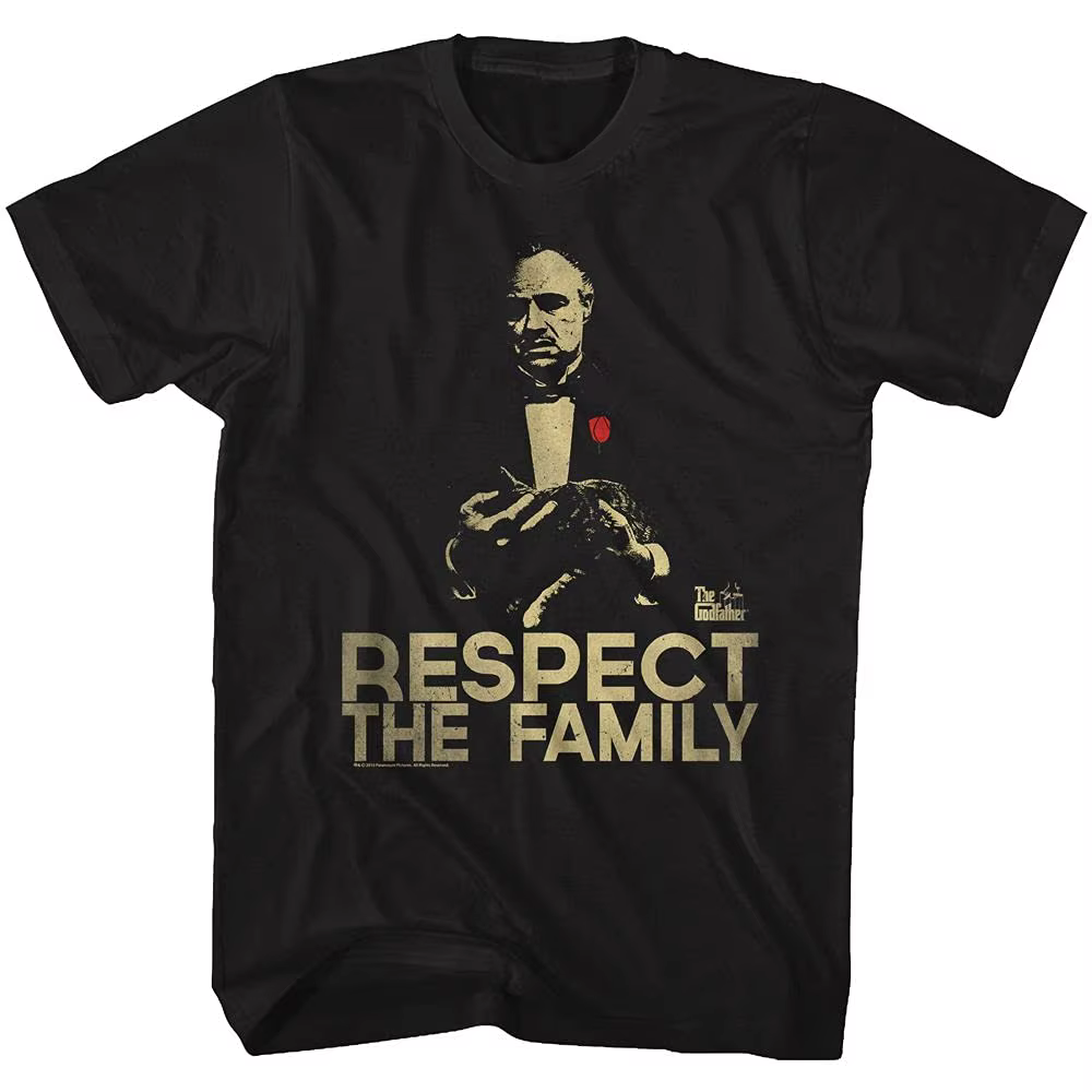 T-shirt d'été The Godfather pour homme, motif classique de film gangster, manches courtes, décontrac