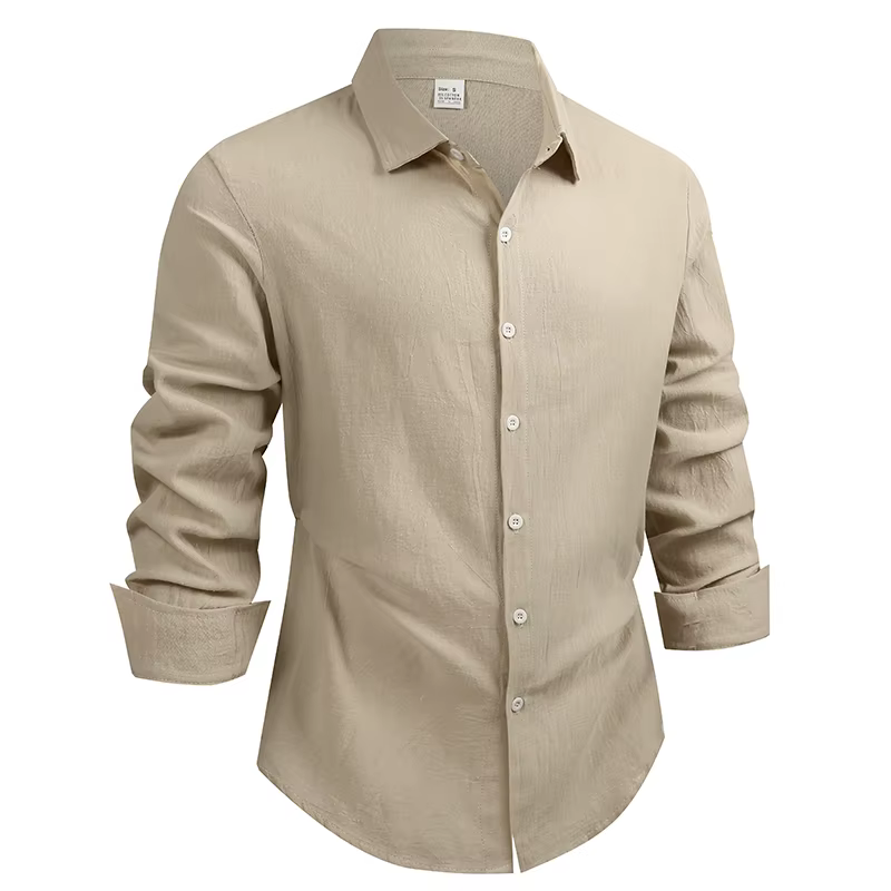 Chemise en coton et lin pour homme, vêtements décontractés pour homme, hauts de qualité supérieure, 