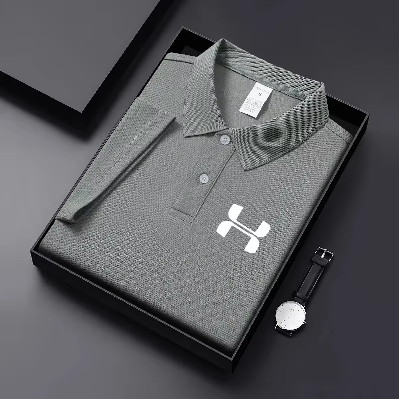 Nouveau Polo Homme Couleur Unie 2026 – T-shirt Boutonné à Manches Courtes, Col Rabattable, Léger, St