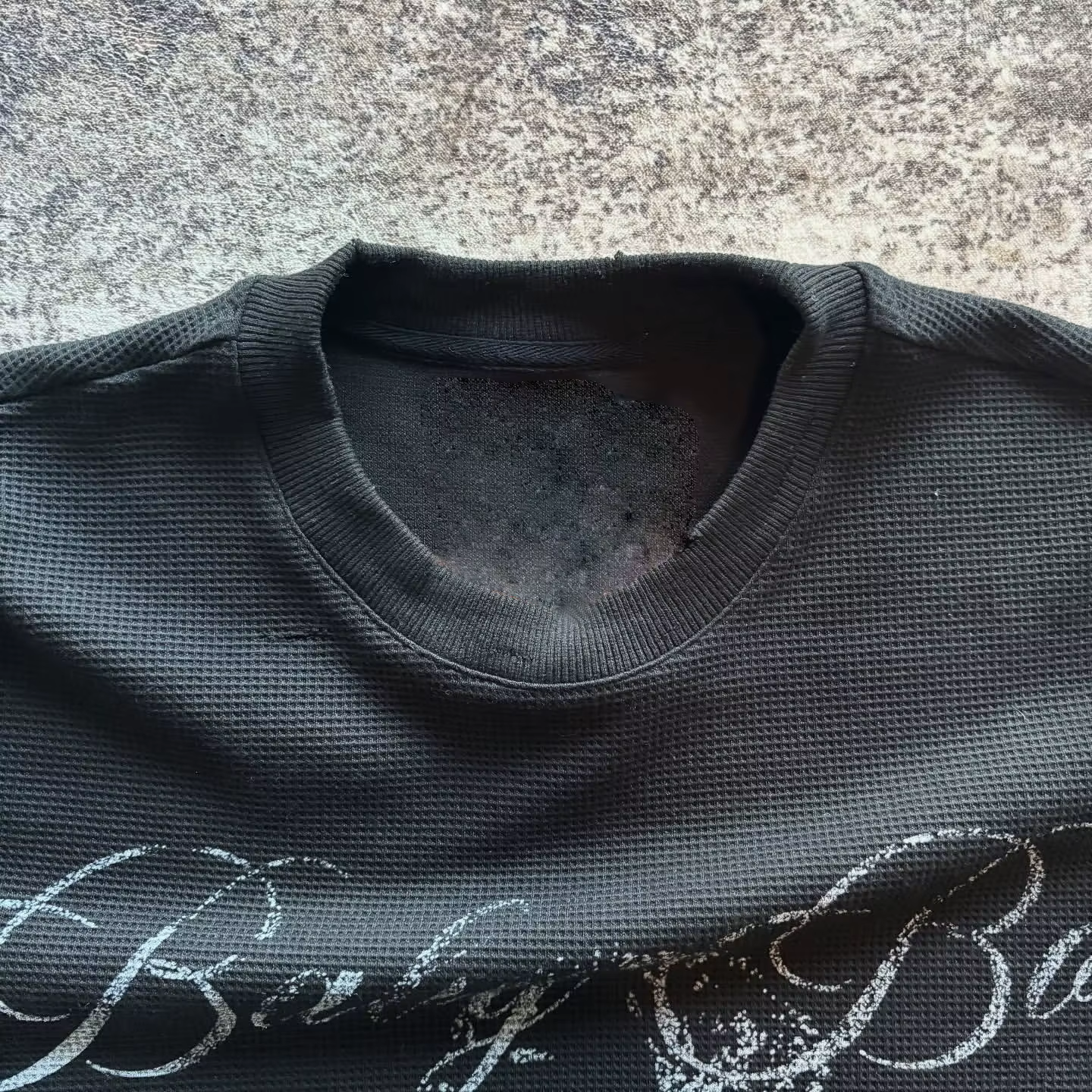 Nouvelle Arrivée 2026 – T-shirt Femme Y2K en Maille Gaufrée à Manches Longues, Imprimé Lettres Anges