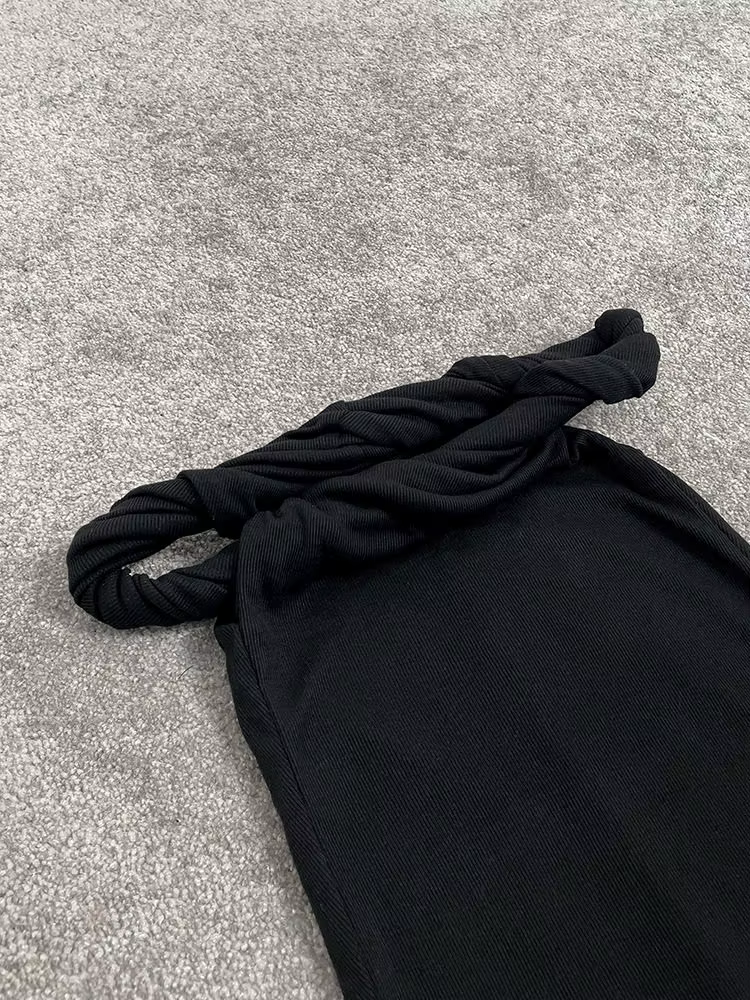 CHEERART – débardeur d'été de styliste pour femmes, épaules dénudées, haut en tricot, noir, blanc, b