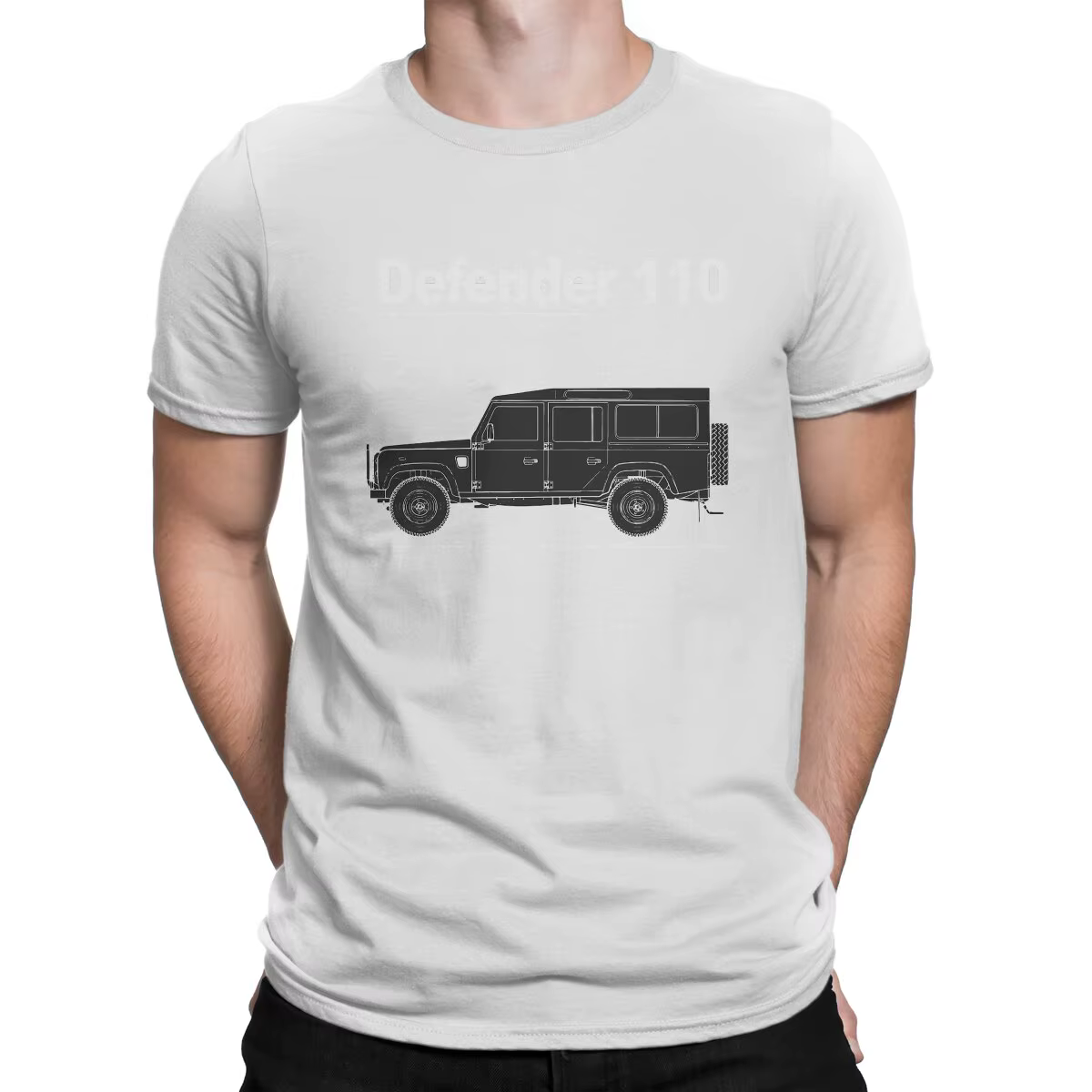 T-shirt de base à col rond pour hommes, cadeau distinctif, vêtements streetwear créatifs, Land Rover
