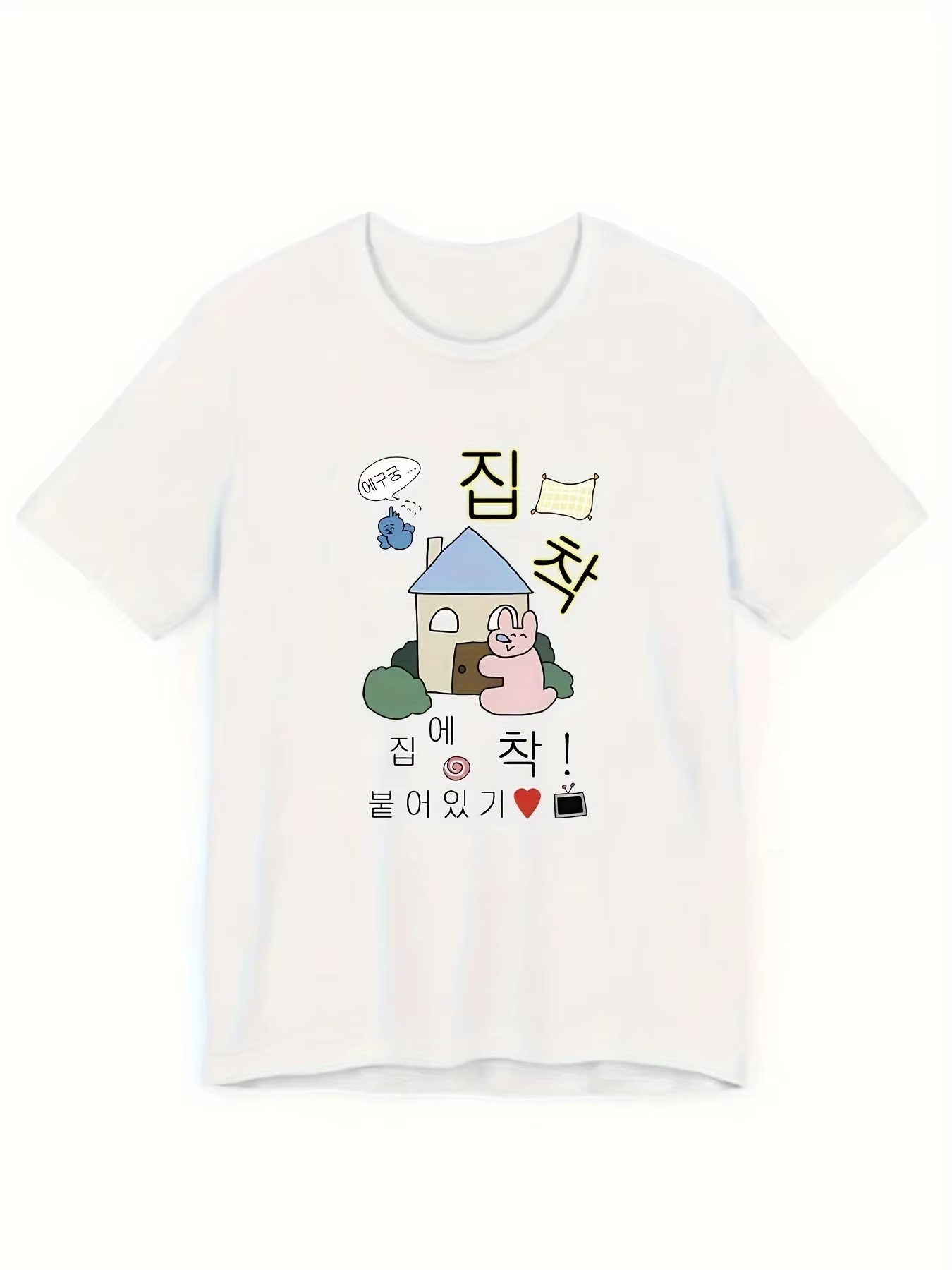 T-shirt d'été imprimé pour femmes, mignon, Style coréen Ins Ootd Y2k, rétro, Style de rue, Slim, dou