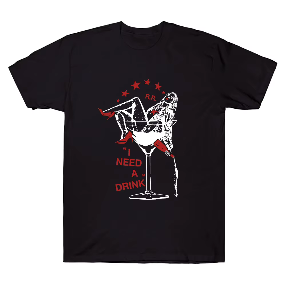 Renouve Rapp j'ai besoin d'une boisson t-shirt Renouve Rapp musique Merch Fan cadeau Harajuku unisex