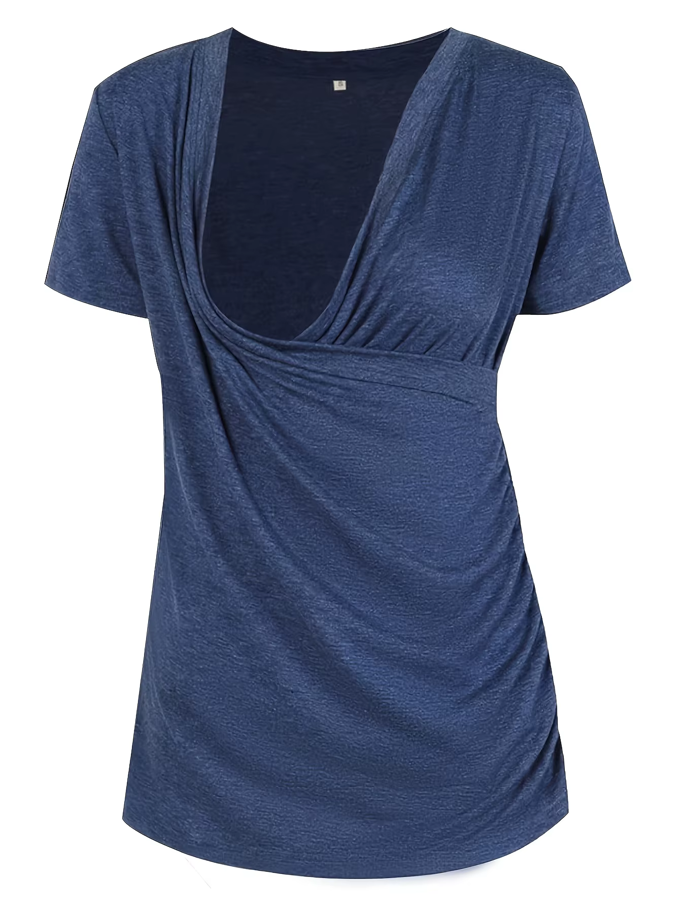 T-shirt en coton pour femmes enceintes, confortable, respirant, basique, manches courtes, col rond, 