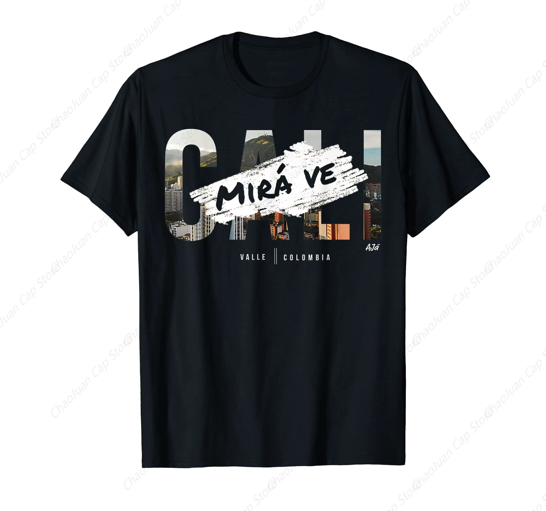 Cali-T-Shirt en coton, modèle urbain colombien, vintage, nouvelle collection