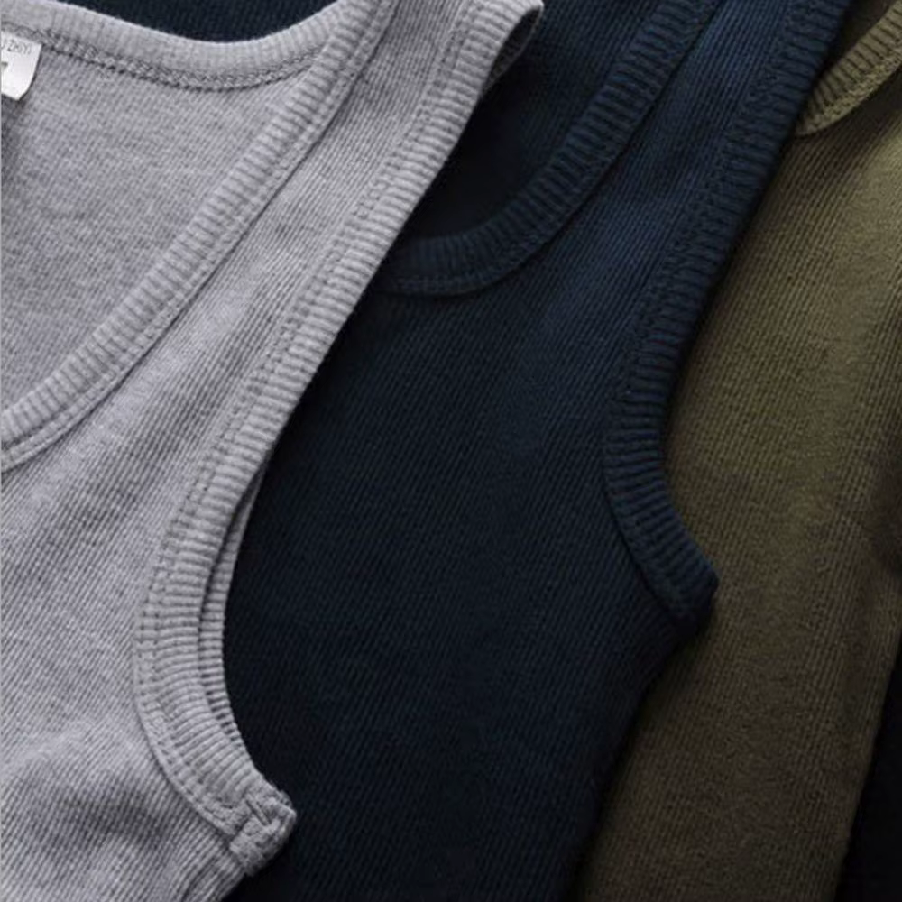 Débardeur en coton pour hommes et femmes, 3 pièces/lot, sans manches, solide, gilet musculaire, sous