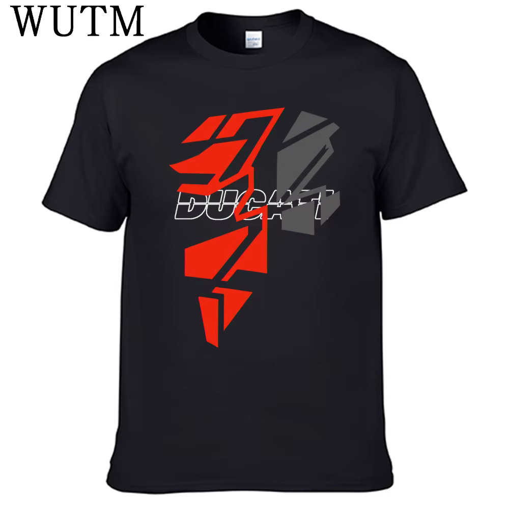 2025 hommes t-shirt décontracté Ducatis Moto GP course Moto t-shirt 100% coton