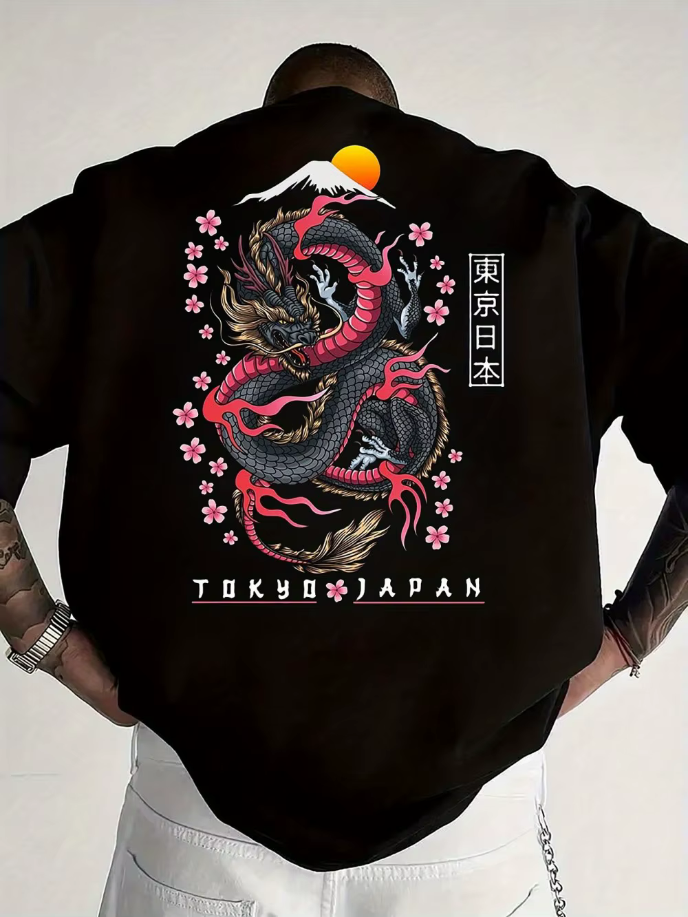 T-shirt d'été pour homme adulte à motifs amusants et uniques, manga japonais, 100% coton pur, haut d