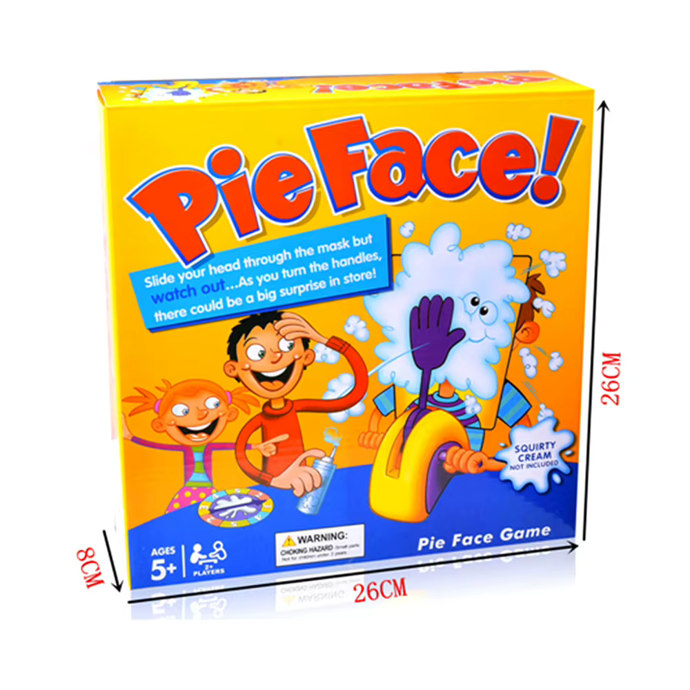 Pie Face Game - Amusements en famille hilarants avec de la crème fouettée ! Défiez vos amis et votre