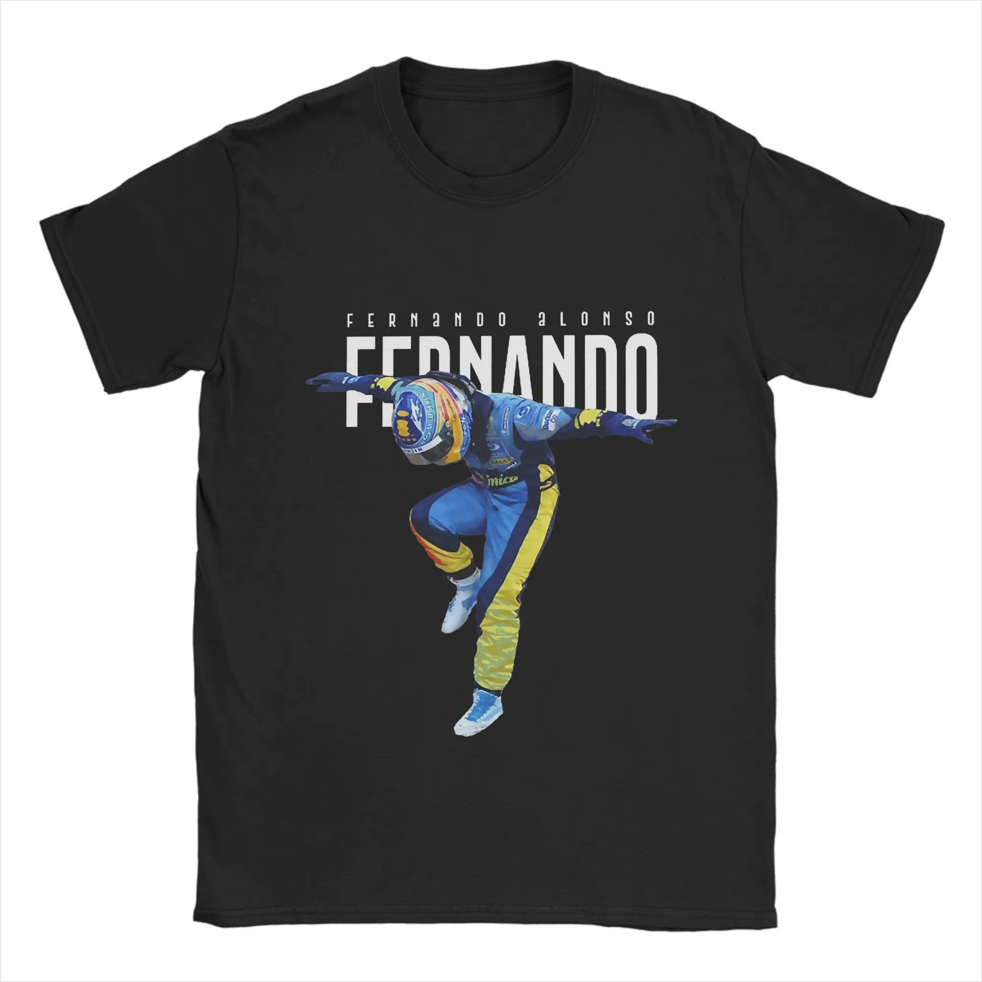 Fernando Alonso t-shirt plage danse coton t-shirts pour hommes tendance Logo personnalisé t-shirt à 