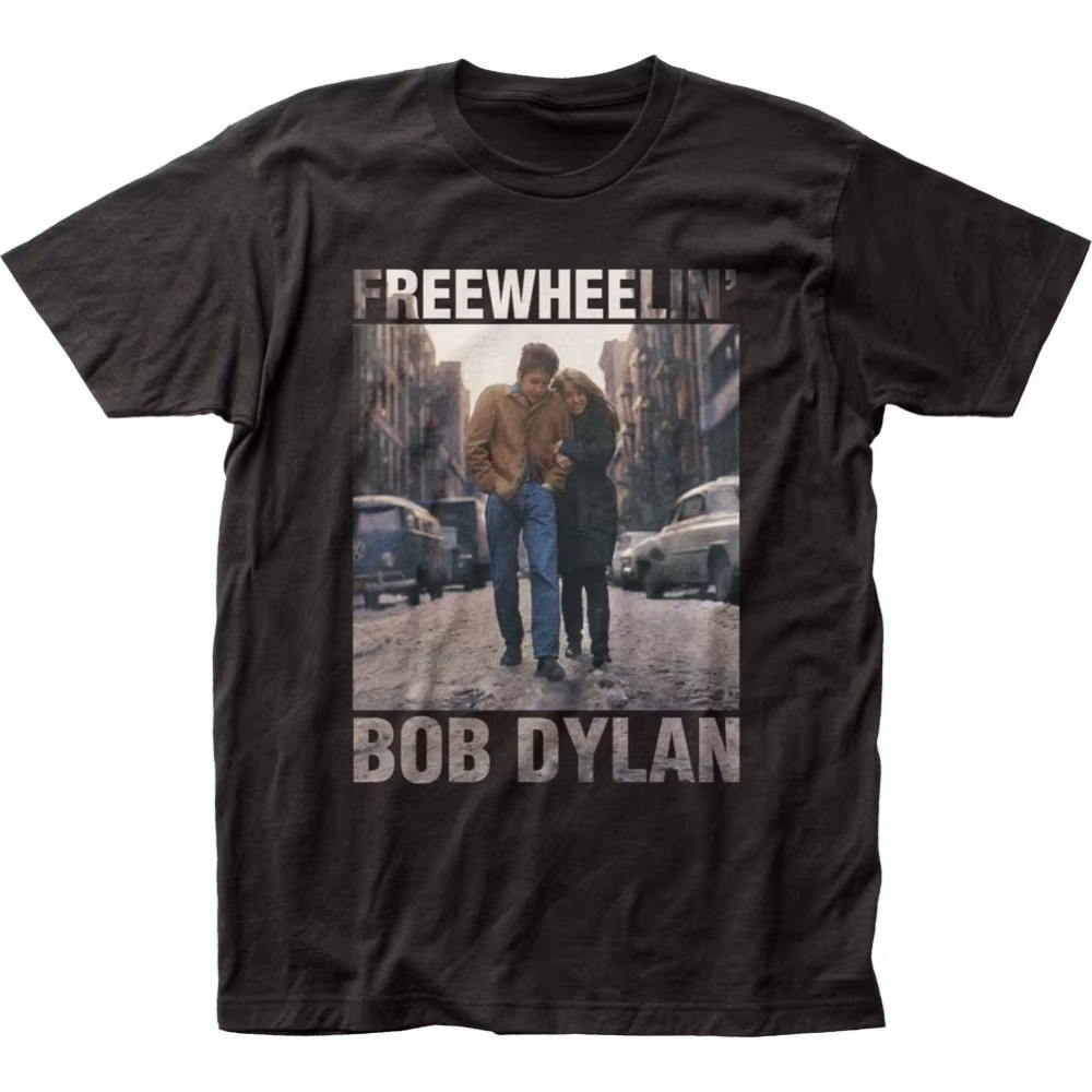 Bob Dylan Freewheelin T-shirt pour hommes, t-shirt classique de groupe de musique Rock, nouveau t-sh