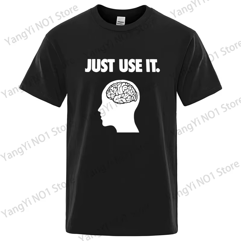 T-shirt pour homme de haute qualité, design amusant et tendance, impression décontractée, col rond, 
