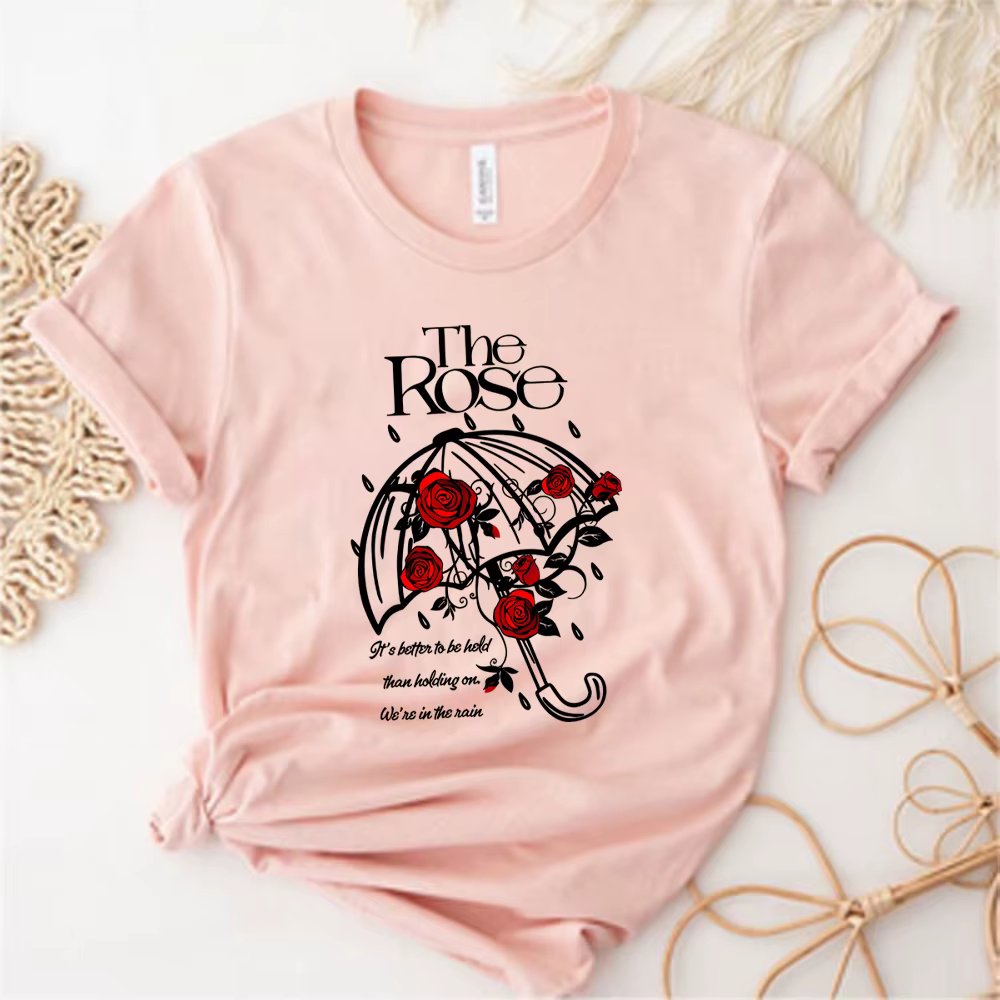 Elle est dans la pluie t-shirt la Rose Kpop chemises Dawn To Dusk Tour t-shirts Kpop Indie Rock haut