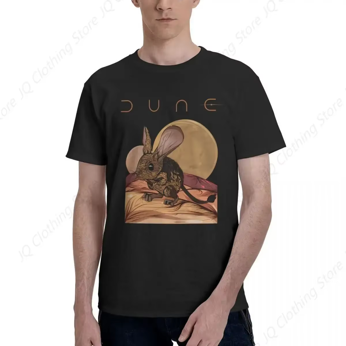 Desert Mouse Arrakis film Dune surdimensionné graphique t-shirt col rond Unique hommes femmes T-Shir