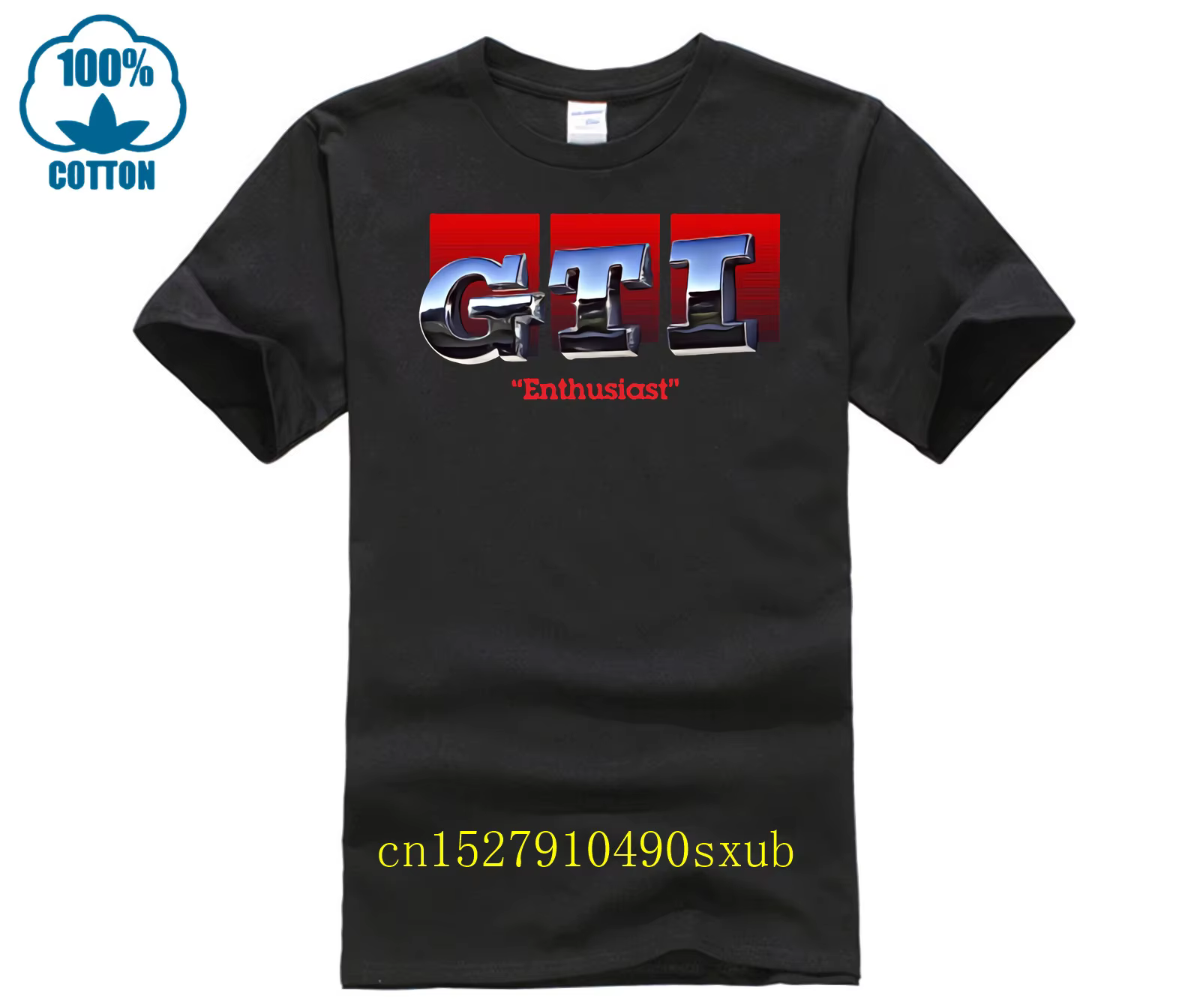 JDM GTI – T-Shirt à manches courtes et col rond pour homme, amusant et populaire, bon marché, avec L