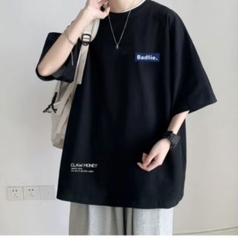 【Taille 8XL】 T-shirt décontracté pour hommes et adolescents, T-shirt américain Vintage avec lettres