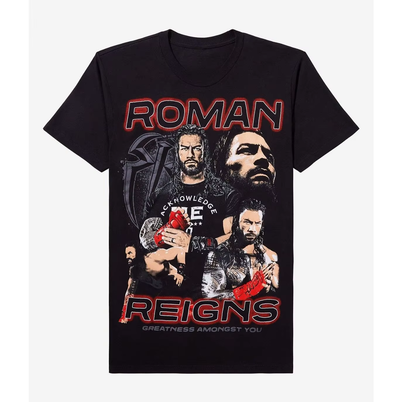 T-shirt unisexe 100 % coton avec graphiques du lutteur Roman Reigns, nouvelle collection été 2026, c