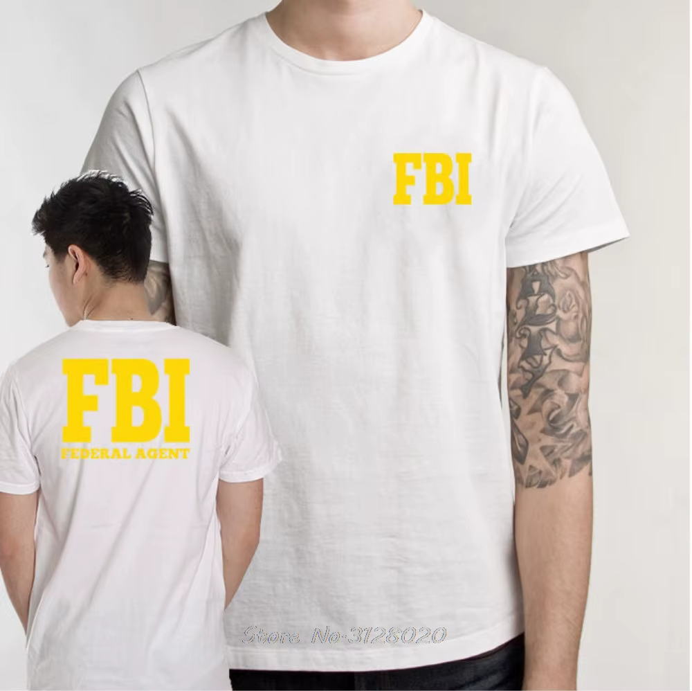T-shirt pour hommes, Agent fédéral, Bureau d'investigation, FBI, Agent du gouvernement, Service secr