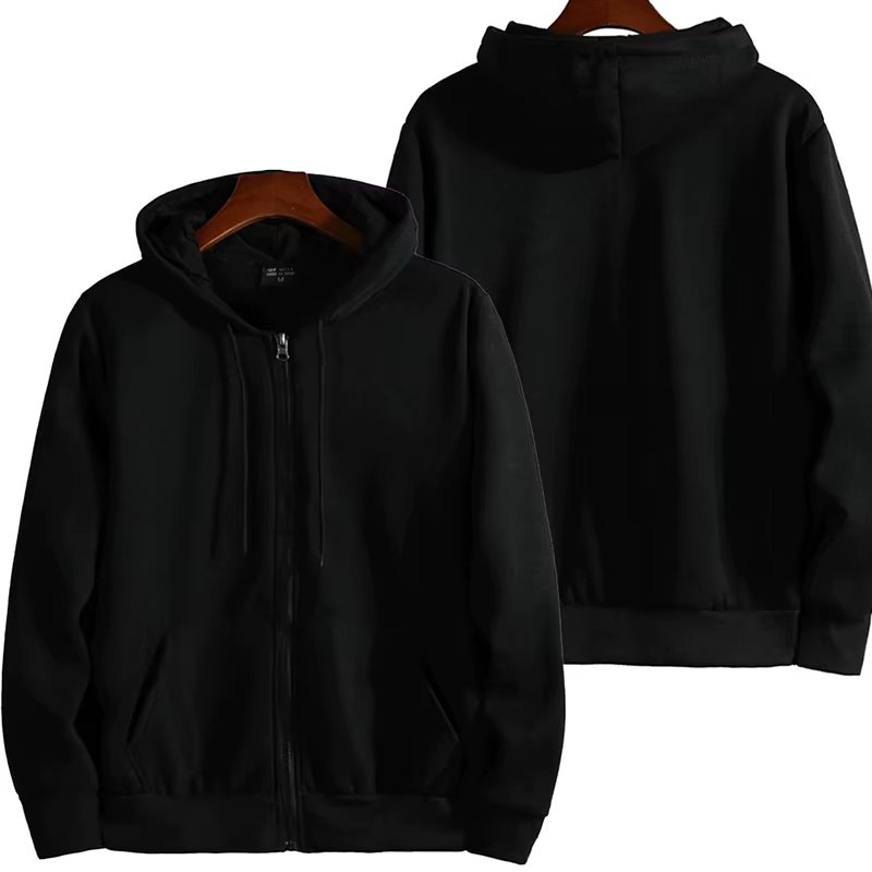 Sweats à capuche zippés pour hommes, sweat à capuche à manches longues, tenue décontractée pour homm