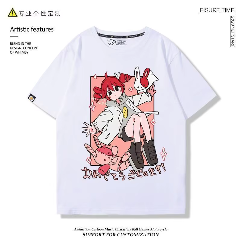 Kasane Teto teto Anime T-Shirt été hommes T-Shirt décontracté femmes col rond manches courtes t-shir