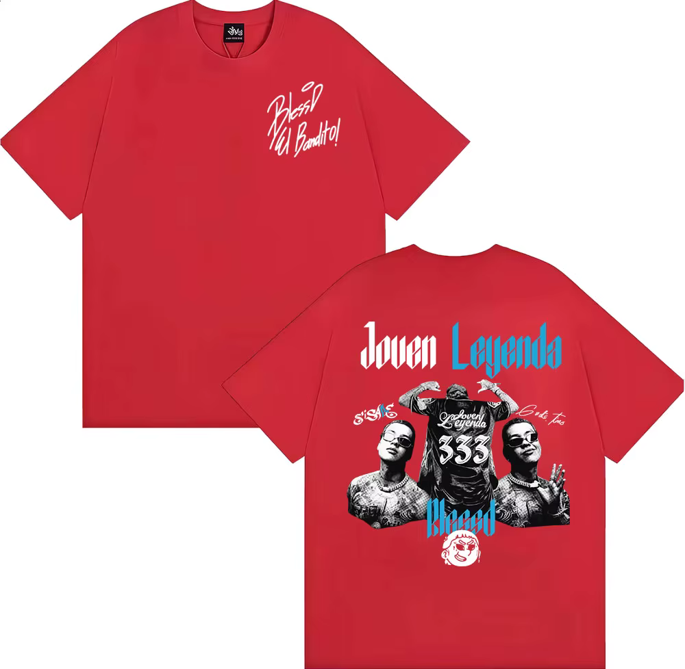 Rappeur Blessd SI SABE Album Tour Merch T-shirts pour hommes femmes mode Hip Hop Style Punk T-shirt 