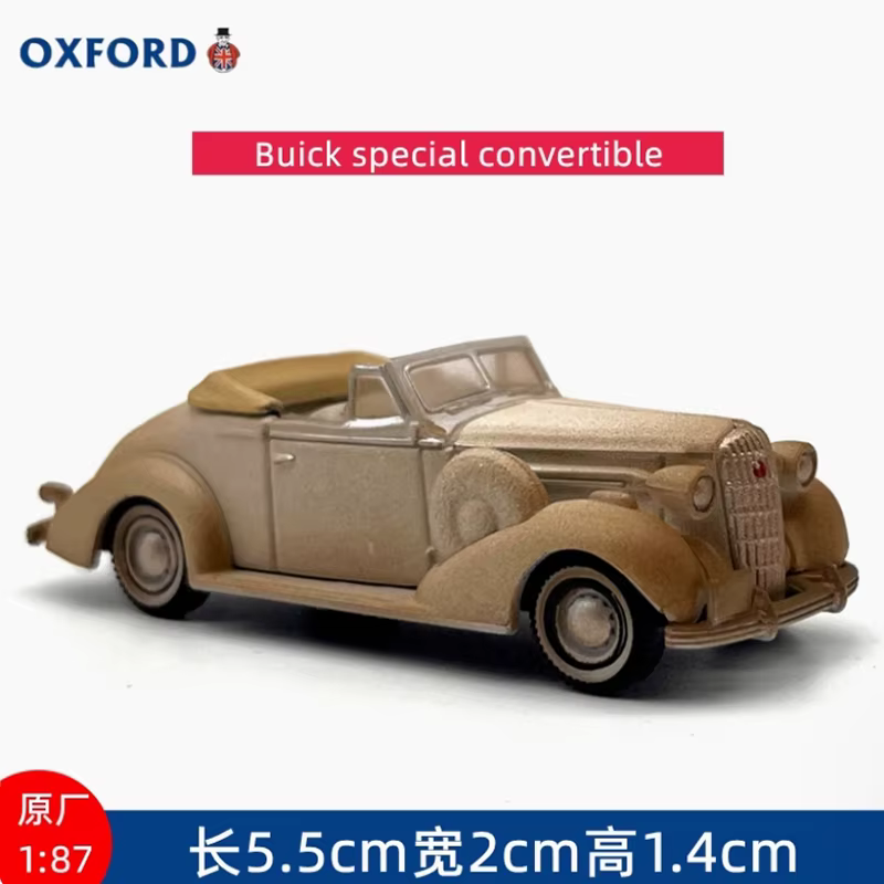 Modèle de voiture en alliage rétro OXFORD Diecast 1:87, version ancienne, convertible, collection, j