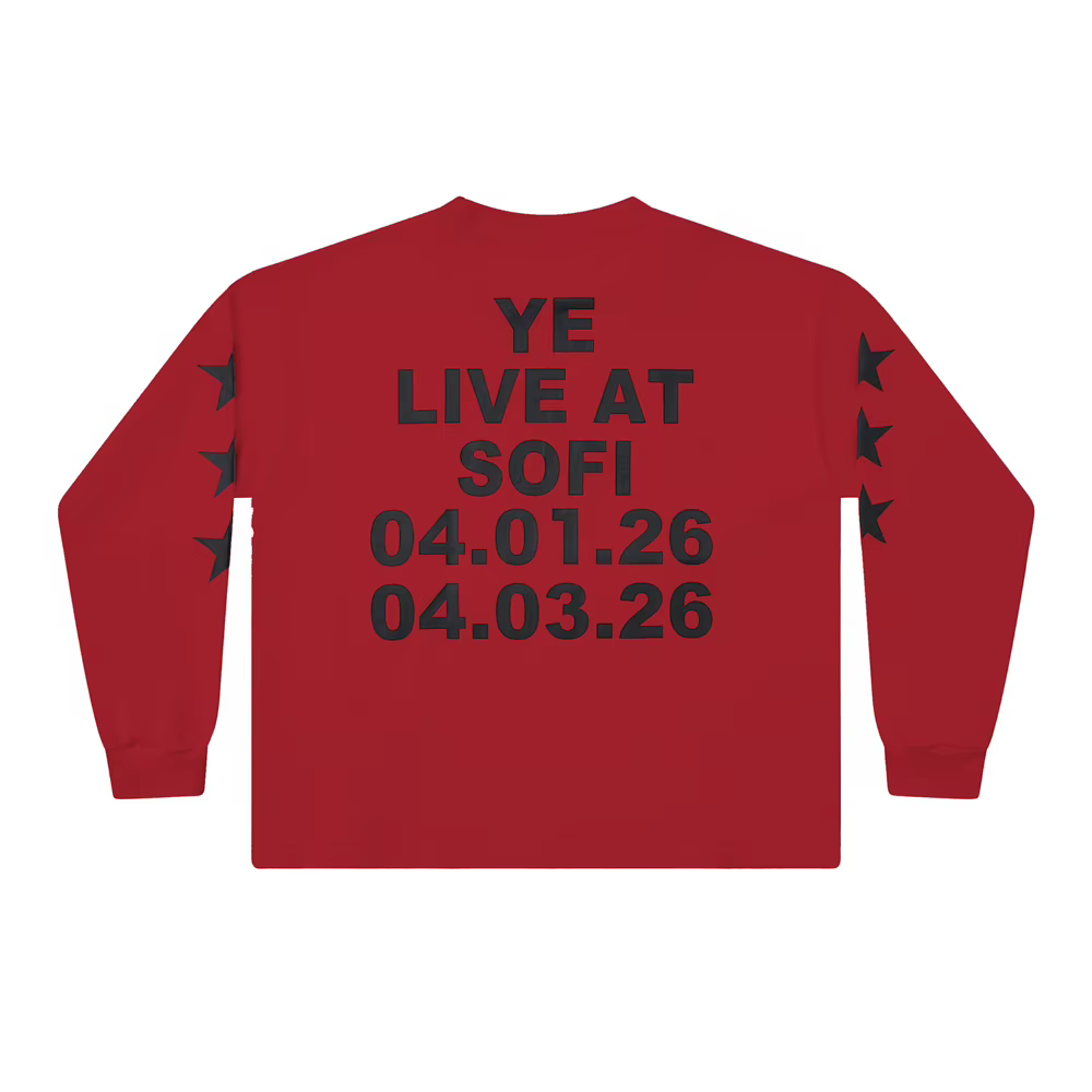 YE LIVE AT SOFI BULLY Kanye West Vultures YZY T-Shirt pour hommes et femmes, T-Shirt à manches longu