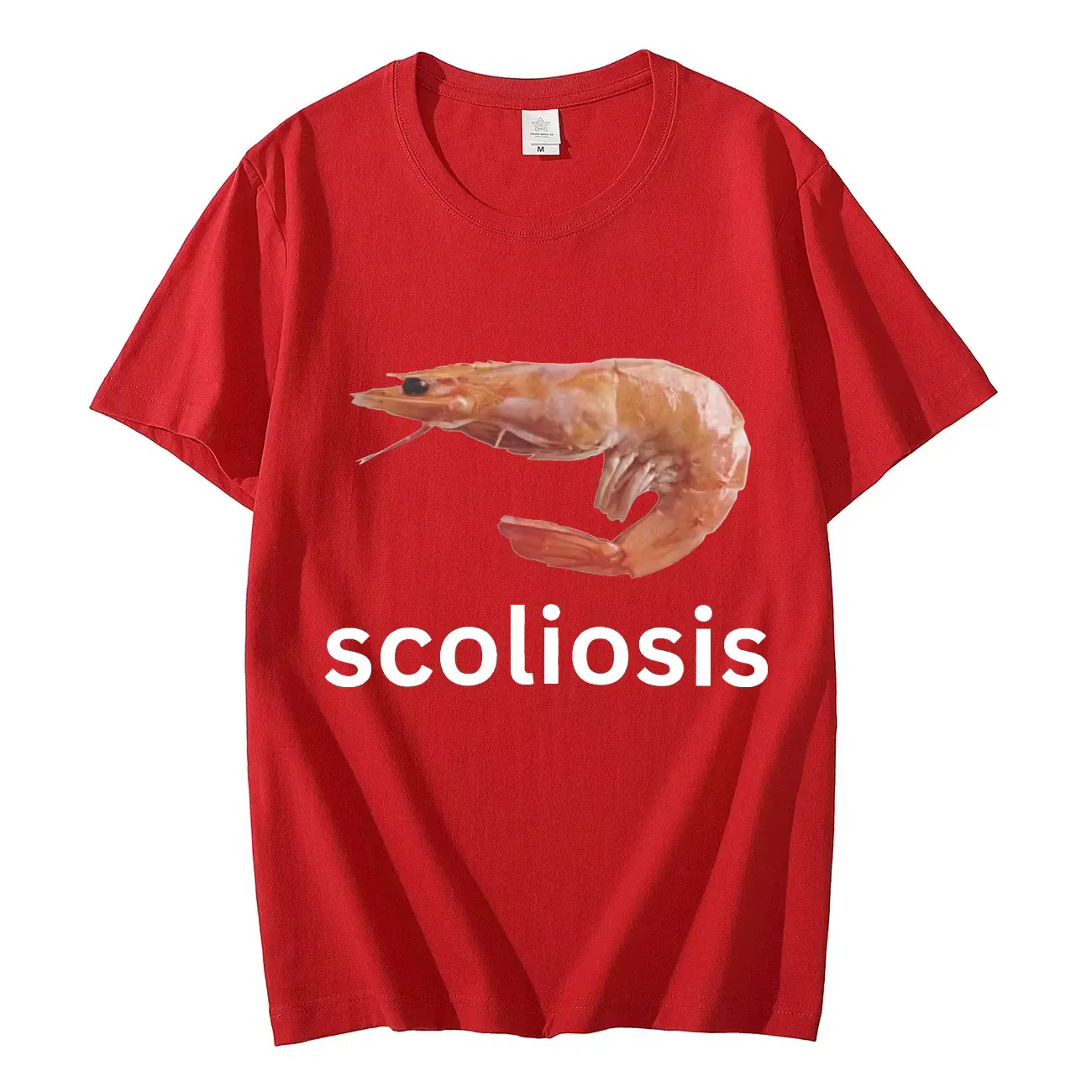 Scoliose-T-shirt à manches courtes unisexe, décontracté et humoristique, à la mode, streetwear pour