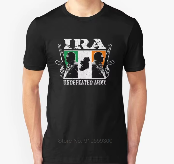 Hommes t-shirt IRA invaincu armée (Vintage en détresse) unisexe t-shirt t-shirts haut à la mode homm