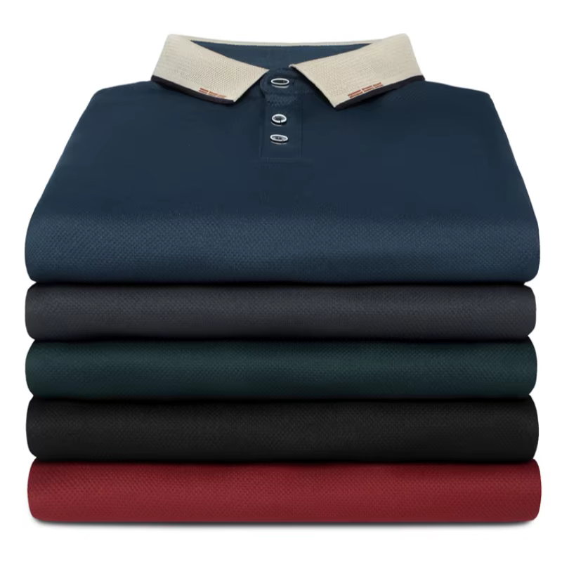 Grande taille 7XL 8XL 9XL automne à manches longues affaires Polo hommes respirant décontracté gymna