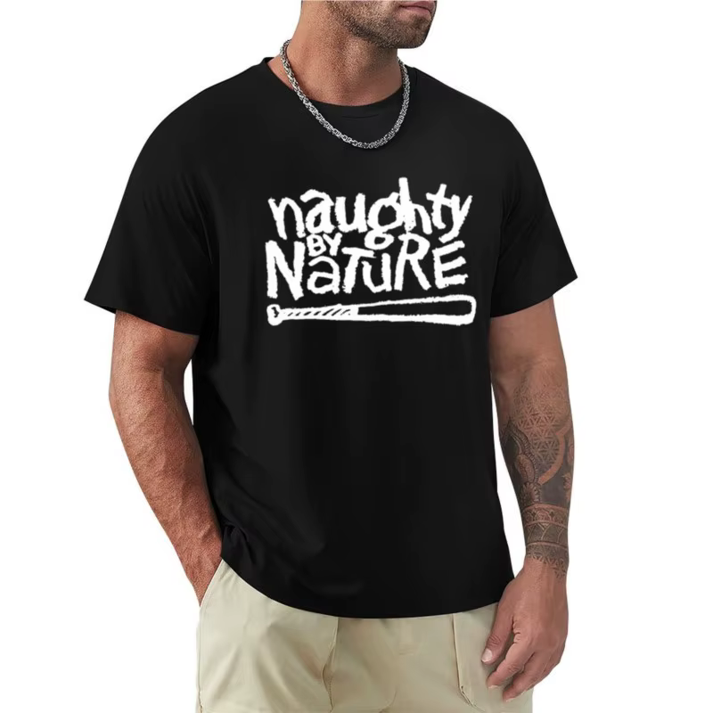 T-shirt unisexe Naughty By Nature, vêtements pour hommes, haut d'été pour un garçon