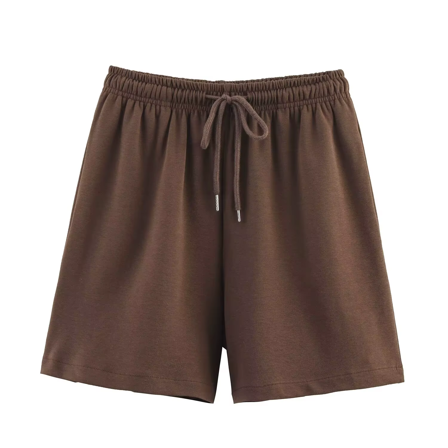 Ensembles courts pour femmes, hauts décontractés, col rond, manches courtes, coupe ample, tenues sim