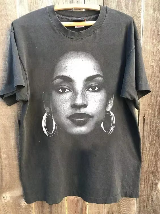 Chemise vintage des années 90 Sade Adu, t-shirt unisexe Sade Rap Hip Hop 90, chemise graphique à man