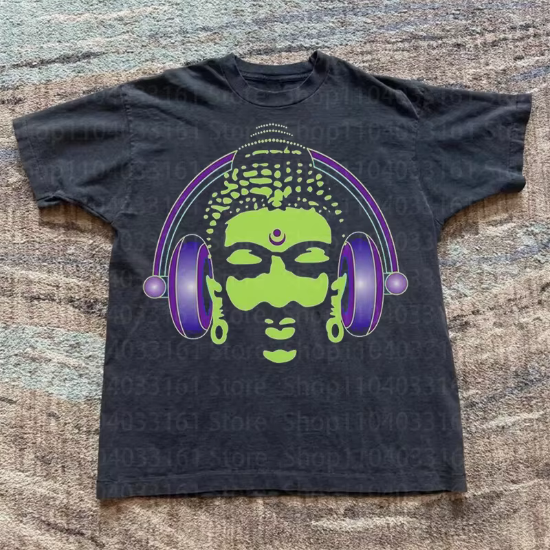 T-shirts et hauts imprimés lettres style punk, vêtements streetwear punk pour femmes, t-shirts grung