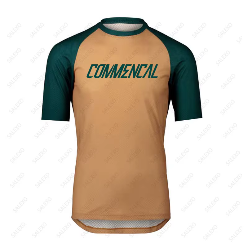 COMMECAL-Maillot de Cyclisme à Manches Courtes pour Homme, Vêtement Respirant pour Motocross, Descen