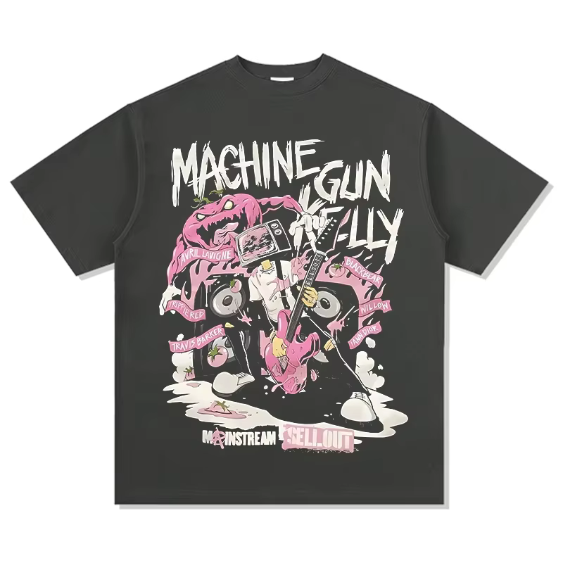 T-shirt en coton MGK Machine Gun Kelly pour hommes et femmes, essentiel pour les fans, manches court