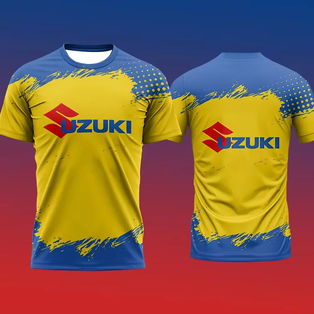 T-shirt pour hommes à imprimé 3D tendance, best-seller Suzuki, été, sport quotidien en plein air, fi
