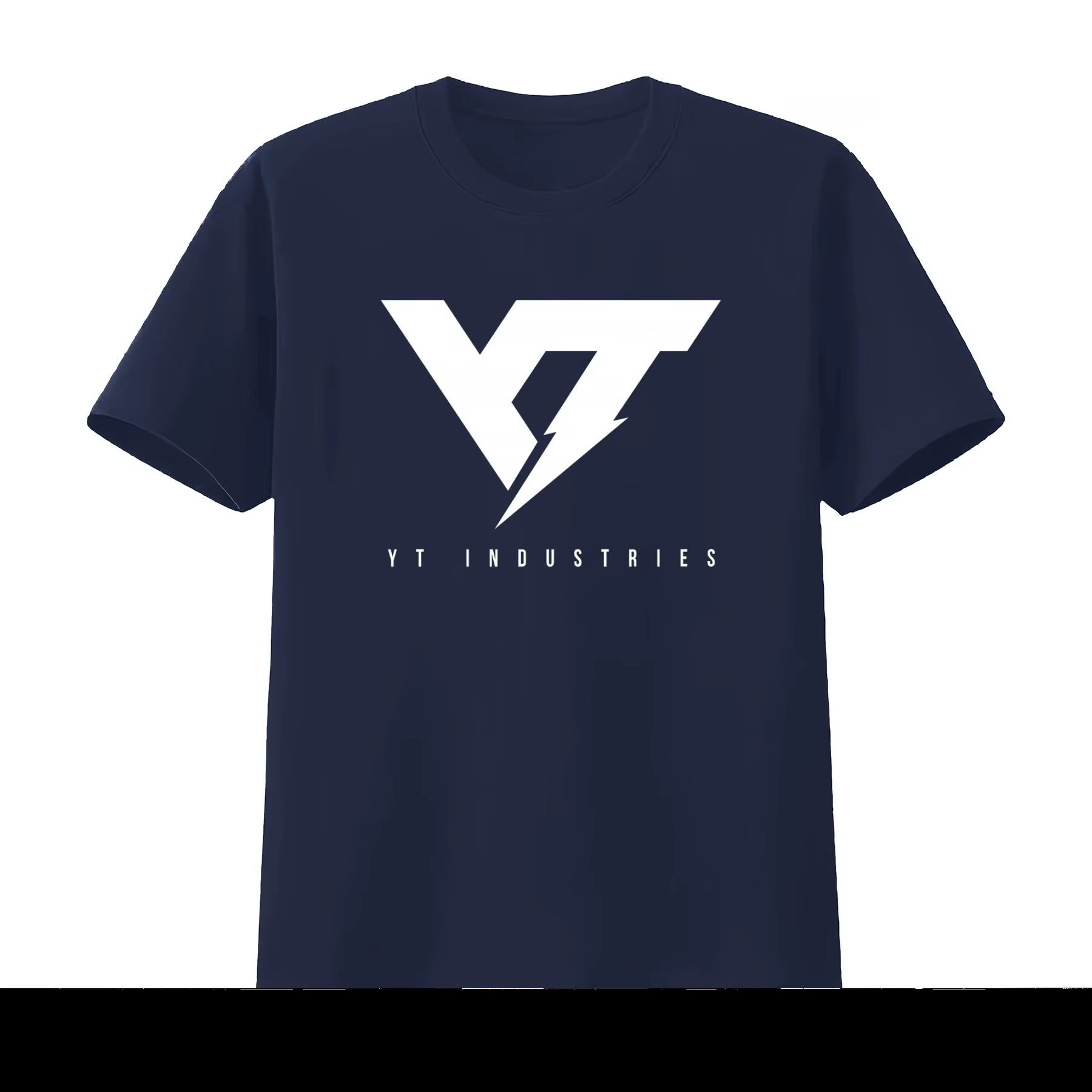 T-shirt imprimé logo Yt Industries pour homme et femme, style streetwear tendance, respirant, collec