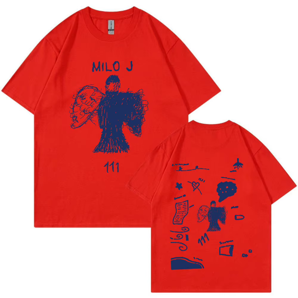 Rappeur Milo J 111 Album Merch T-shirt hommes femmes vêtements Harajuku Hip Hop T-shirt Vintage coto