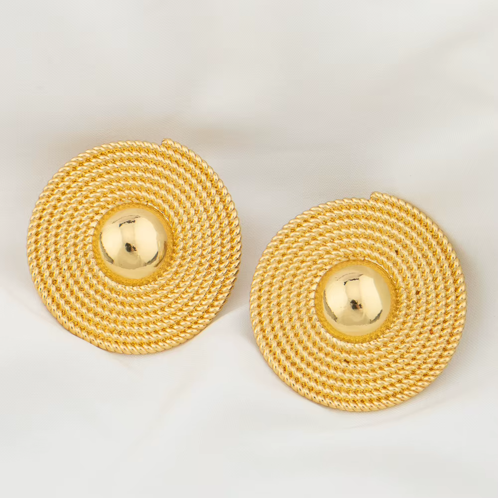 Ensemble de bijoux africains tendance pour femmes, boucles d'oreilles et pendentif en perles rondes,