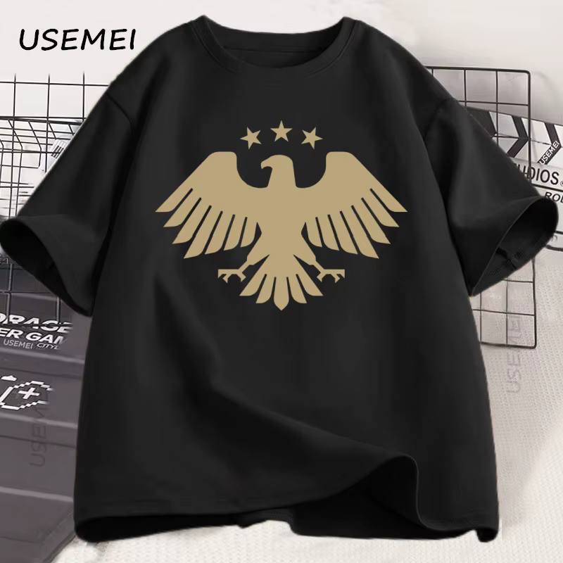 T-Shirt homme aigle de la syrie graphique t-shirts décontracté coton à manches courtes T-Shirt syrie