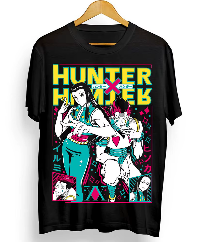 Hisoka T-shirt Gon Killua Neferpitou Hunter x Hunter Anime Manga chemise toutes tailles